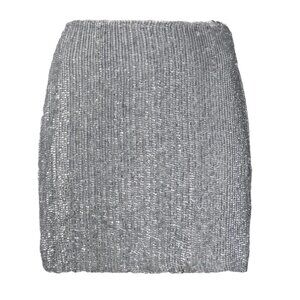 Retrofête Silver Sequin Mini Skirt